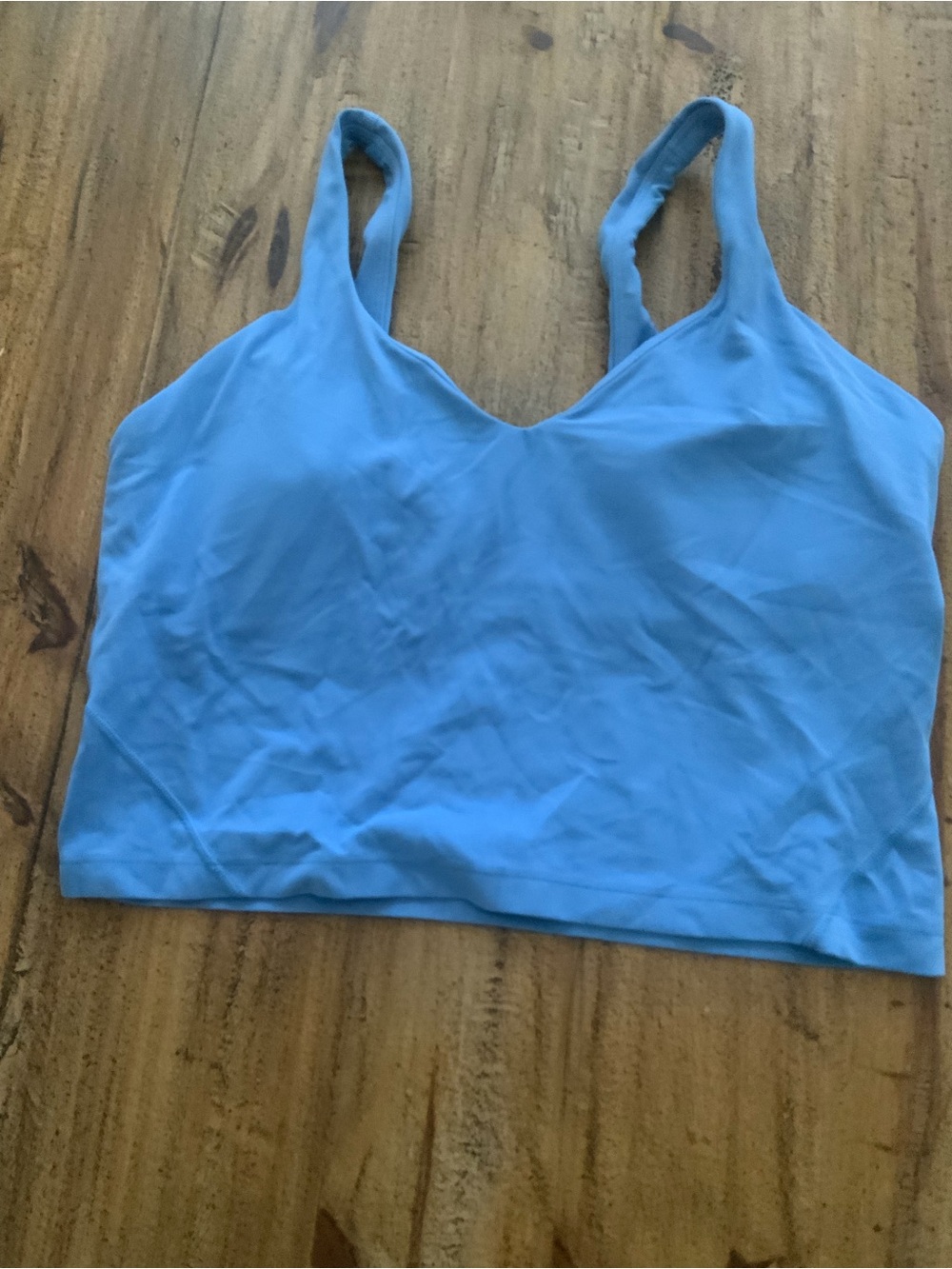 lululemon athletica Sky Blue Cropped Tank